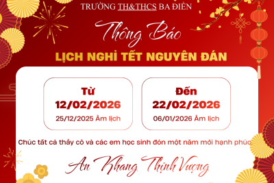 Thông báo lịch nghỉ tết Nguyên đán Bính Ngọ năm 2026