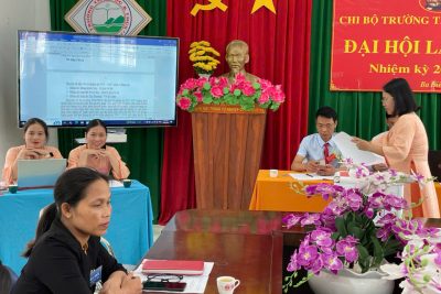 Đại hội Chi bộ trường TH&THCS, nhiệm kỳ 2025 – 2027